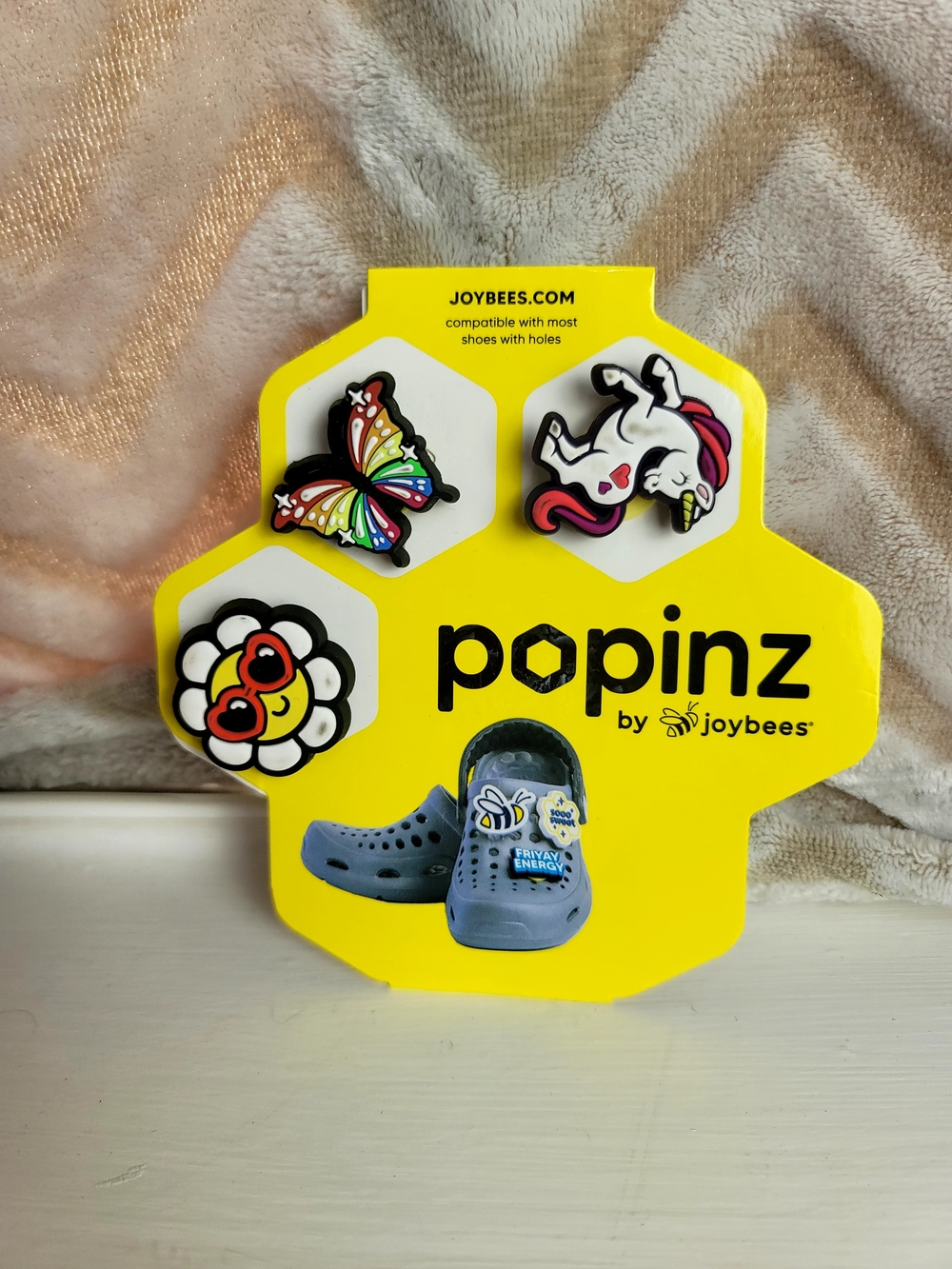 Popinz by Kids Shoe Charms - Butterfly Unicorn Daisy (Multicolor)